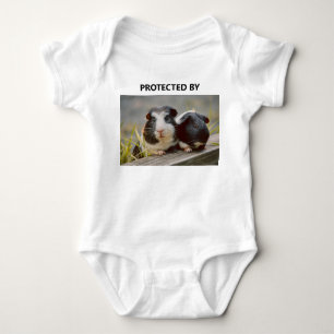 Body Para Bebê Foto engraçada protegida por animal de estimação