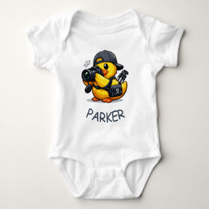 Body Para Bebê Fotógrafo Pato de Borracha