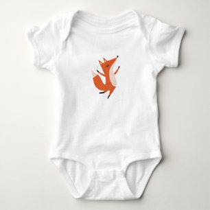 Body Para Bebê Fox Cute Art Dançar