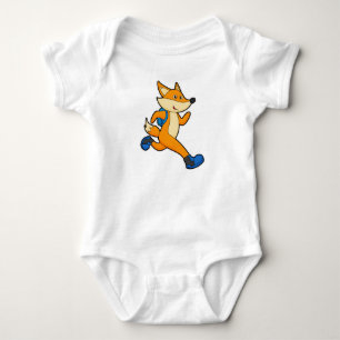 Body Para Bebê Fox em execução com mochila
