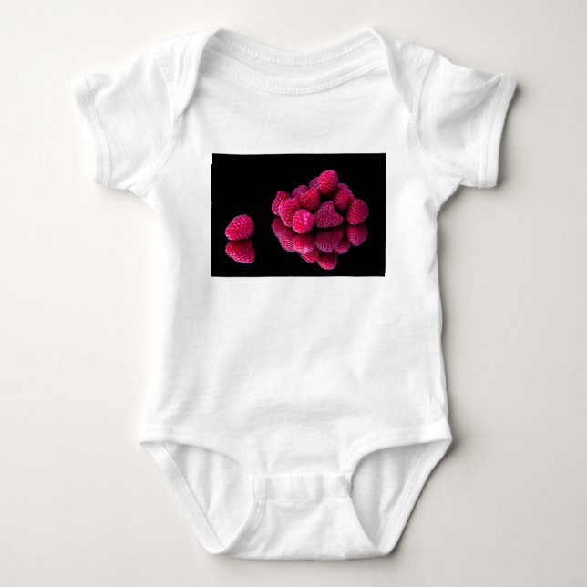 Body Para Bebê Framboesa - Vida Estática (Frente)