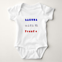 fRANCE HAKUNA MATATA AZUL VERMELHO CORES BRANCAS D