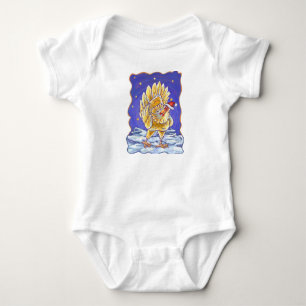 Body Para Bebê Frango de Natal