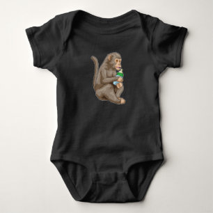 Body Para Bebê Frasco de macaco