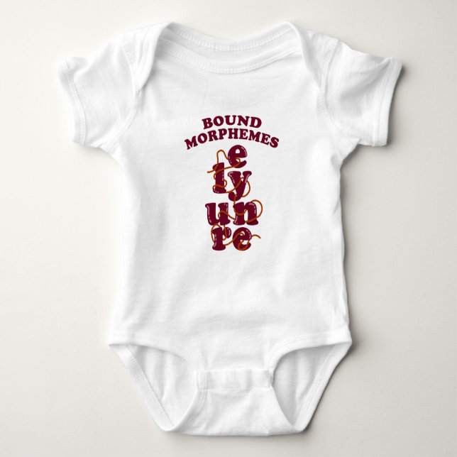 Body Para Bebê Free Morphemics Phonics Learning English (Frente)