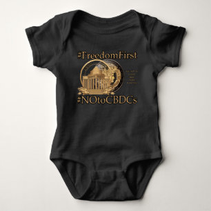 Body Para Bebê #FreedomFirst: Carteira de Liberdade - Abrace a Li