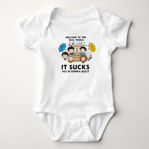 Body Para Bebê FRIENDS™ Bem-vindo ao Mundo Real Chibi