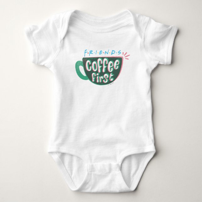 Body Para Bebê FRIENDS™ | Café Primeiro (Frente)