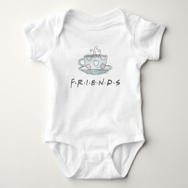 Body Para Bebê FRIENDS™ | Caneca Aquarela (Frente)