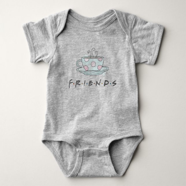 Body Para Bebê FRIENDS™ | Caneca Aquarela (Frente)