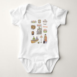 Body Para Bebê FRIENDS™   Ícones Desenho Animado
