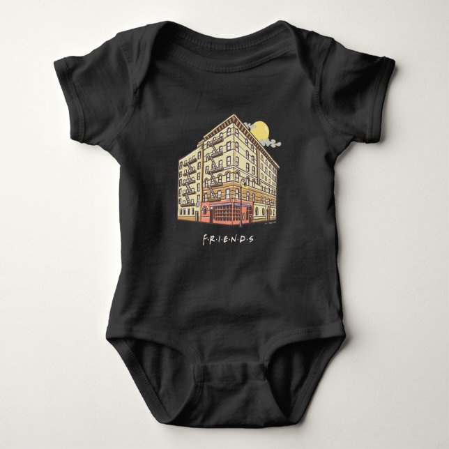 Body Para Bebê FRIENDS™ | Prédio do Apartamento da Monica 2 (Frente)