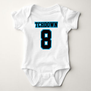 Body Para Bebê Front WHITE BLACK BLUE BodyPROCESSO Jersey