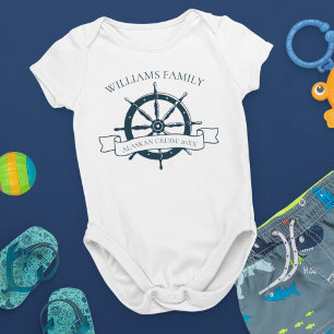 Body Para Bebê Frota Náutica da Família de Navios de Cruzeiro P
