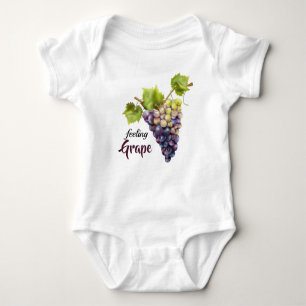Body Para Bebê Frutas Uvas