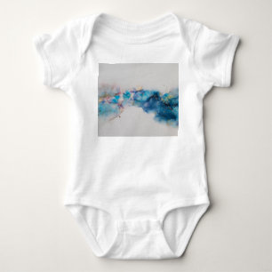 Body Para Bebê Fundo de Arte de Tinta Álcool abstrato