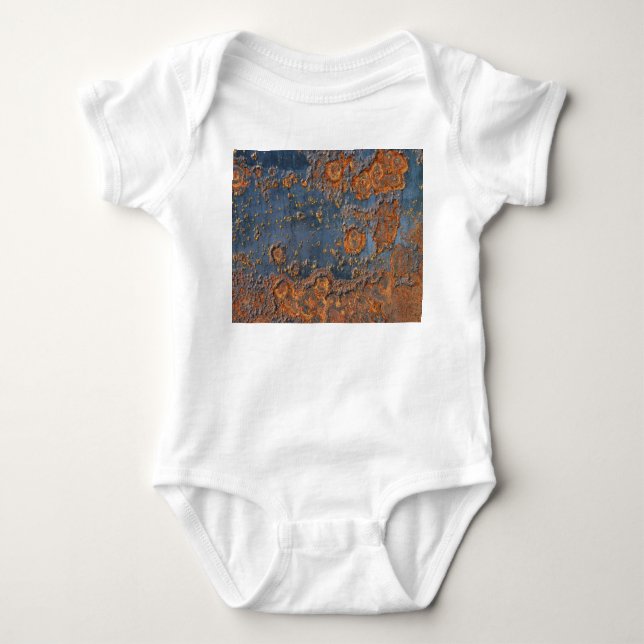 Body Para Bebê Fundo de metal enferrujado texturizado. (Frente)