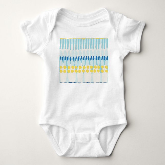 Body Para Bebê Fundo sem costura pintado com Abstrato de multicor (Frente)