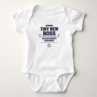 Body Para Bebê Funny Baby Tiny New Boss No Experience Required