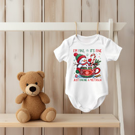 Body Para Bebê Funny Christmas Snowman Baby Bodysuit