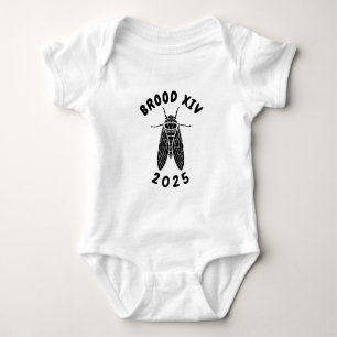 Body Para Bebê Funny Cicada Brood XIV 2025 Inseto natural Lover