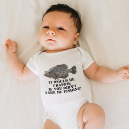 Body Para Bebê Funny Crappie Pesca Panfish Anglês Pescador