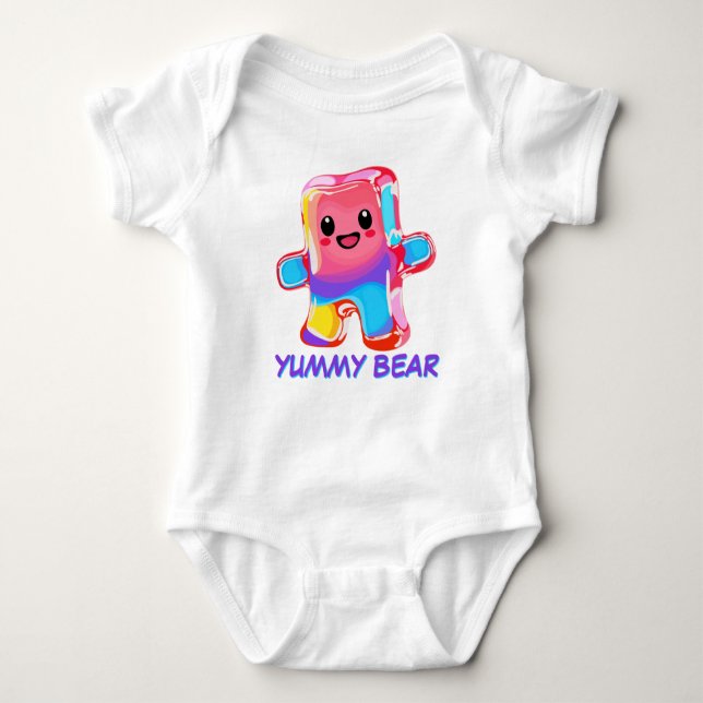Body Para Bebê Funny Cute Candy Gimme Gummy Bear (Frente)