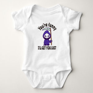 Body Para Bebê Funny Grim Reaper Skeleton Halloween Costume