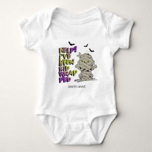 Body Para Bebê Funny Kidwrapped Mummy Baby Green ID683