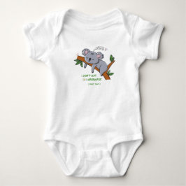 Body Para Bebê Funny Koala Hibernation - Sleepy Animal Quote for 