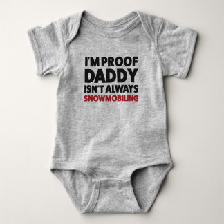 Body Para Bebê Funny Snowmobile Jersey Bodycase para Bebê