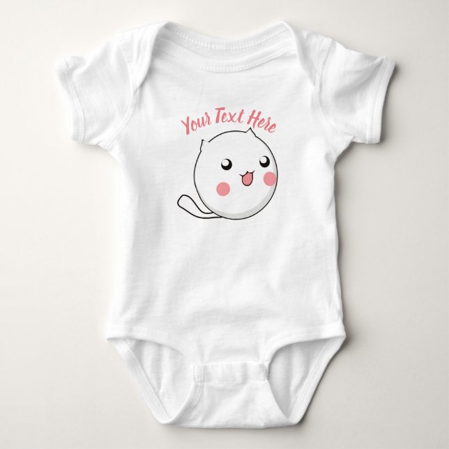 Body Para Bebê Furry Ball of Kitten Love Modelo (Frente)