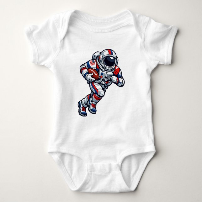 Body Para Bebê Futebol Astronauta (Frente)