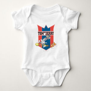 Body Para Bebê Futebol de Tom e de Jerry (futebol) 7