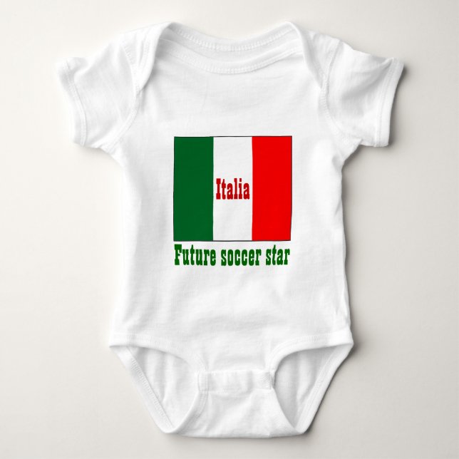 Body Para Bebê futura estrela de futebol (Frente)