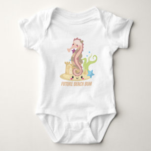 Body Para Bebê Futuro bebezinho de praia, unisex kawaii, cavalo m