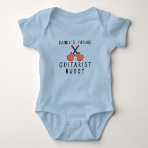 Body Para Bebê Futuro Budy Guitarista do pai - Guitarista Bonito