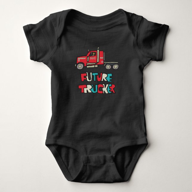 Body Para Bebê Futuro Caminhoneiro (Frente)