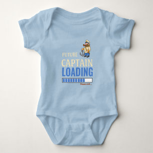 Body Para Bebê Futuro Capitão Carregando Um Menino Personalizado