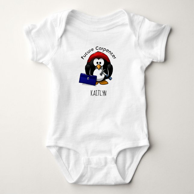 Body Para Bebê Futuro Carpinteiro (Frente)