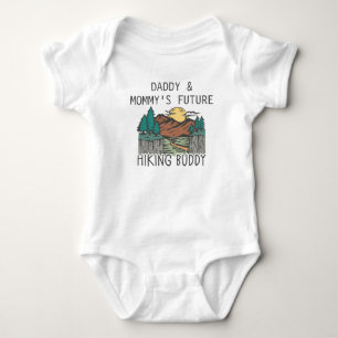 Body Para Bebê Futuro Companheiro de Caminhada do Papai e da Mamã