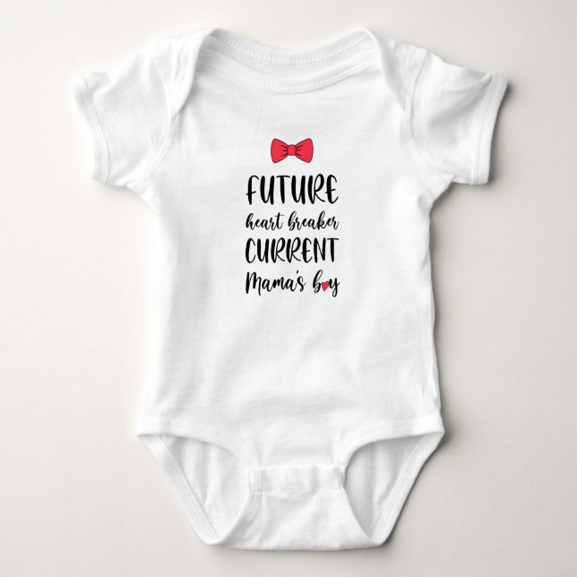 Body Para Bebê Futuro despedaçador atual da mamãe (Frente)