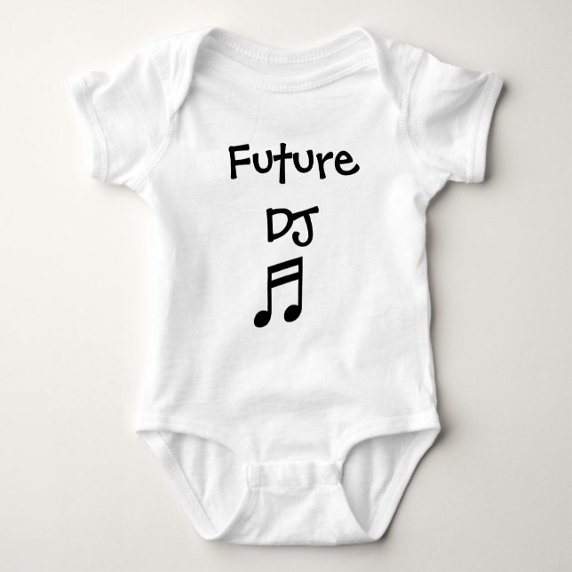Body Para Bebê Futuro DJ (Frente)