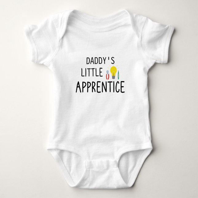 Body Para Bebê Futuro Eletricista Fofo - Aprendiz do Papai (Frente)