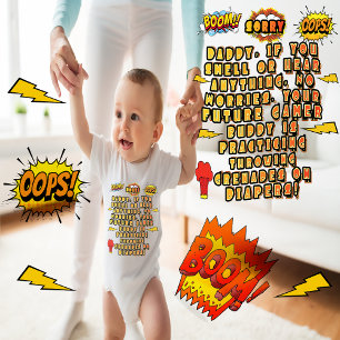 BODY PARA BEBÊ FUTURO GAMER BUDDY BODYSUIT, GAMER DADY GIFT