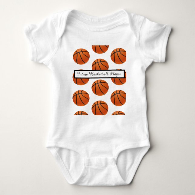 Body Para Bebê Futuro jogador de basquetebol (Frente)