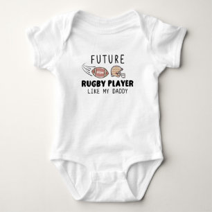 Body Para Bebê Futuro Jogador De Rugby Como Meu Pai, Rugby Lover