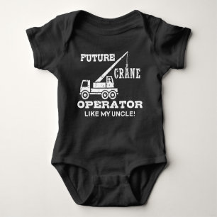 Body Para Bebê Futuro Operador De Crane Como O Meu Tio Bebê De Ro