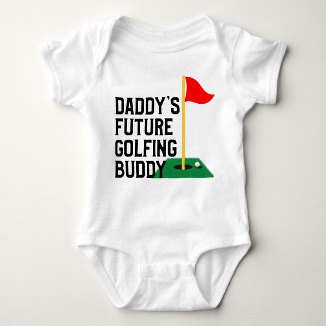 Body Para Bebê Futuro Parceiro de Golfe do Papai (Frente)