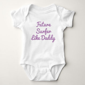 Body Para Bebê Futuro Surfista Como Pai De Bebê De Roupa